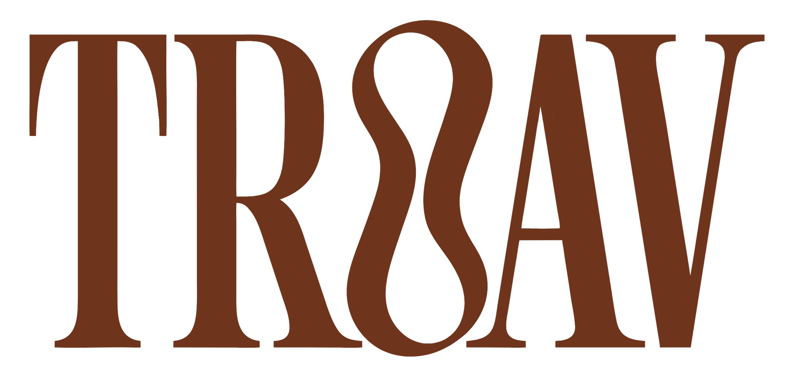 Troav wordmark, brown